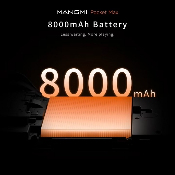 续航无忧!曝芒米Pocket Max掌机将搭载8000mAh电池(图1) 1