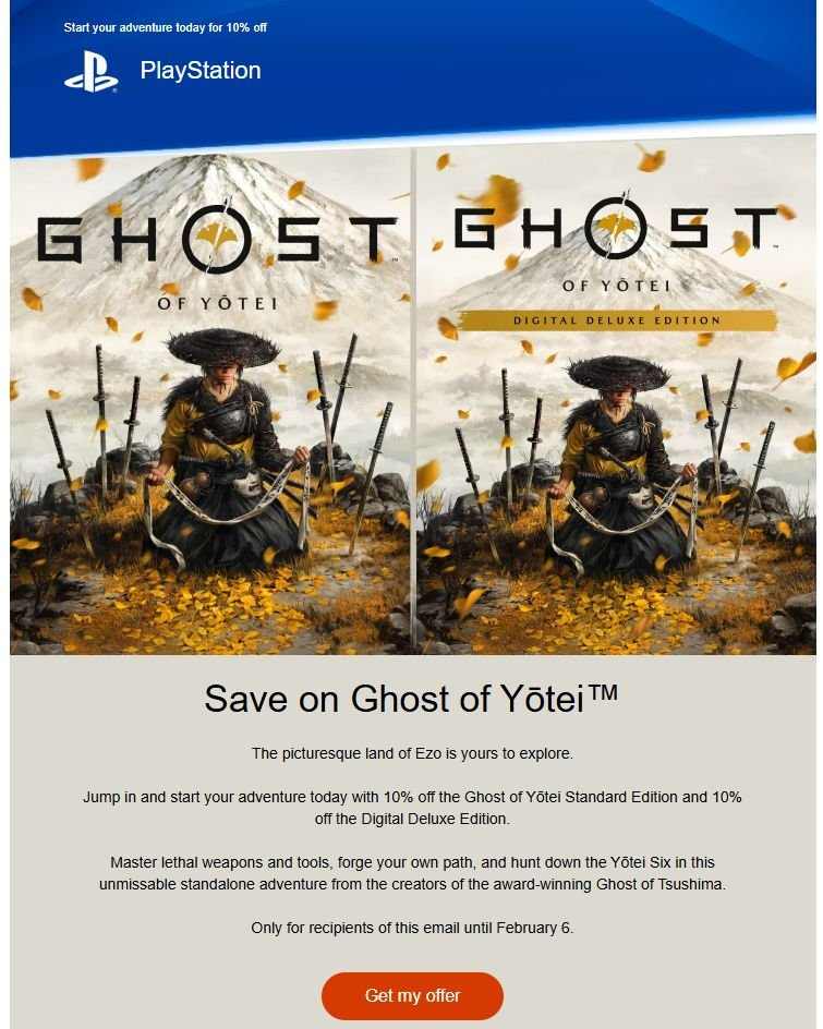 区别对待 索尼向部分用户提供《羊蹄山之魂》专属折扣(图2) 区别对待 索尼向部分用户提供《羊蹄山之魂》专属折扣