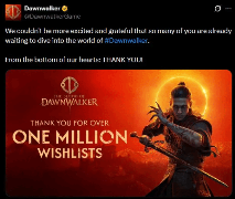 愿望单破百万!前巫师3开发者新作《黎明行者之血》热度爆棚(图1) 游民星空