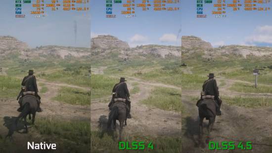 《大镖客2》DLSS 4.5演示 画质竟反超原生分辨率!(图4) 游民星空