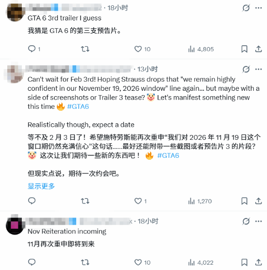 T2财报会议敲定日期!玩家饥渴等待:GTA6新预告快来!(图3) 游民星空