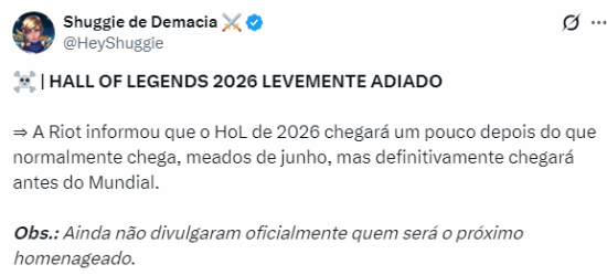 曝LOL今年名人堂选手将推迟公布！究竟谁会入选？