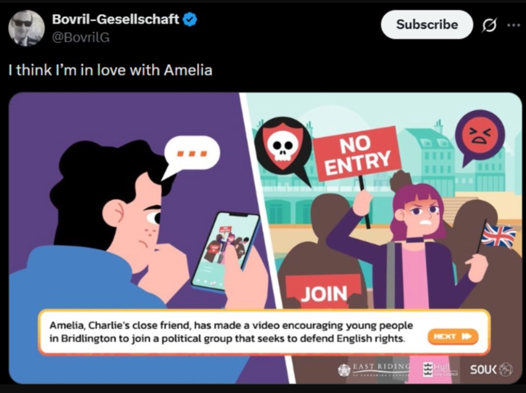 白左“教育软件”里的“仇外“少女，成为了英国男人的幻想对象