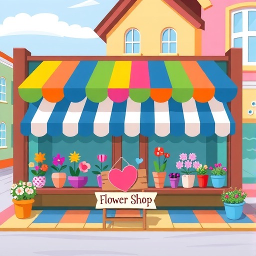 心动小镇心动小镇万能小场景|心动花店(图1)