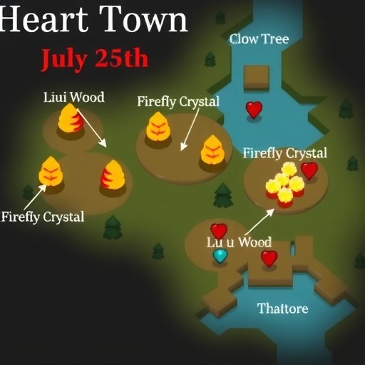 心动小镇7.25」每日必拿资源｜溜溜木｜萤石位置一览(图1)