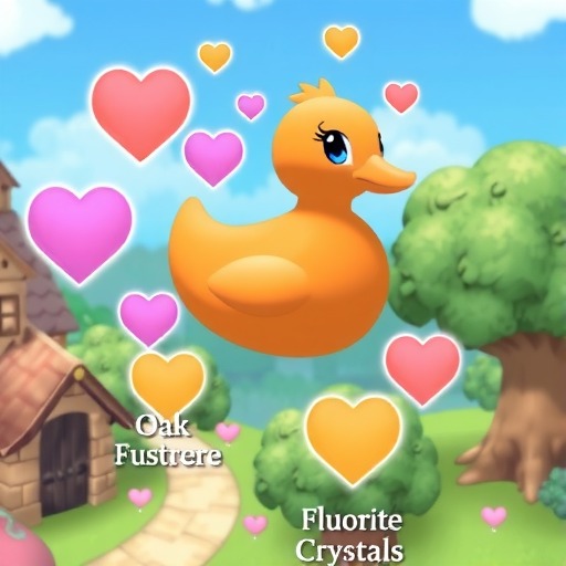 心动小镇8.12橙色小鸭子家具泡泡＆橡木和萤石点位(图1)