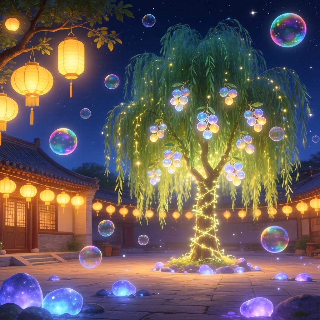 心动小镇中秋花灯泡泡位置/萤石位置/溜溜橡木位置❗️(图1)