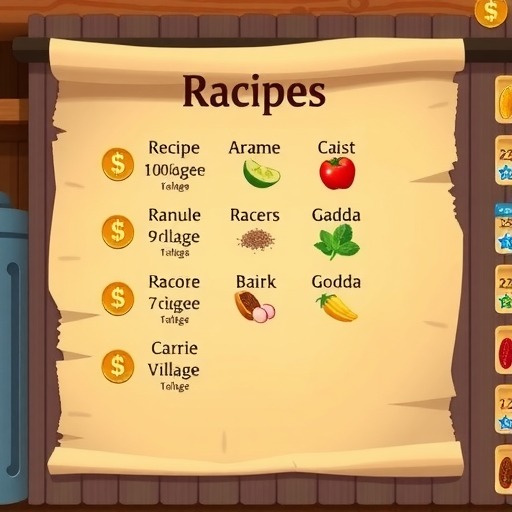 心动小镇前期食谱收入表与一些小技巧(个人用)(图1)