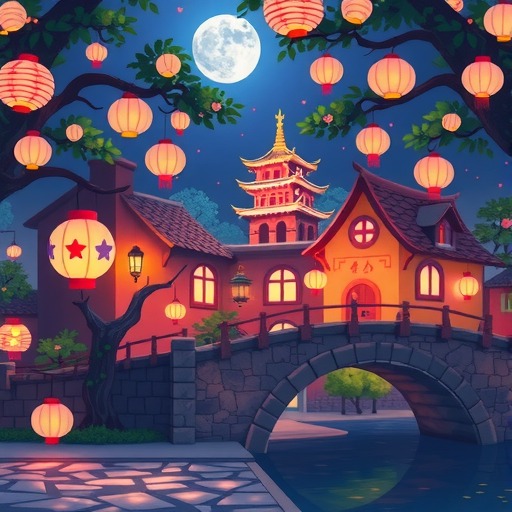 心动小镇心动小镇灯彩结良宵灯笼泡泡位置攻略完结(图1)