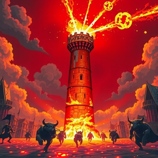 人征塔战建筑图鉴：火球塔——避无可避！单体高额火伤暴击怪物(图3)