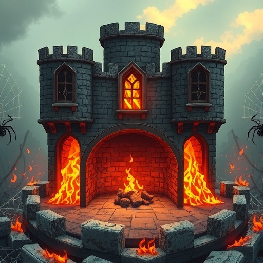 人征塔战建筑图鉴：火陷阱——持续火攻，蜘蛛克星(图2)