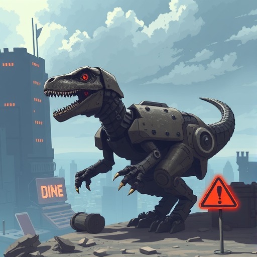 像素射击咆哮警报！机械恐龙时代即将降临！(图1)