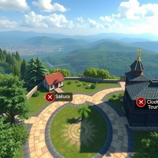 开放空间开放空间 樱庭和钟楼全收集完成(图1)