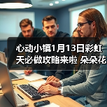 心动小镇1月13日彩虹天必做攻略来啦 朵朵花束位置（图1）