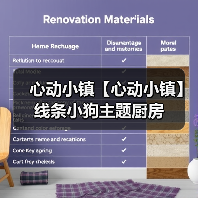 心动小镇【心动小镇】线条小狗主题厨房（图1）