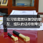 见习猎魔团玩御剑的朋友，组队的话你别带这个（图1）