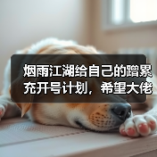 烟雨江湖给自己的蹭累充开号计划,希望大佬斧正(图1) 烟雨江湖给自己的蹭累充开号计划,希望大佬斧正(图1)