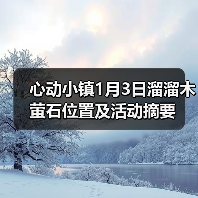 心动小镇1月3日溜溜木萤石位置及活动摘要(图3) 心动小镇1月3日溜溜木萤石位置及活动摘要(图3)