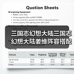 三国志幻想大陆三国志幻想大陆姜维阵容搭配(图3) 三国志幻想大陆三国志幻想大陆姜维阵容搭配(图3)