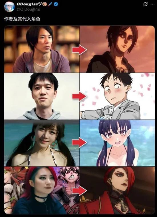 漫画家竟把灵魂塞进角色,这些二次元分身你认出来几个?(图1) 游民星空