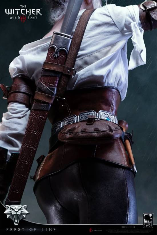 《巫师3》希里1/2超还原雕像开订:硅胶皮肤 人造发丝 真皮材质(图4) 游民星空